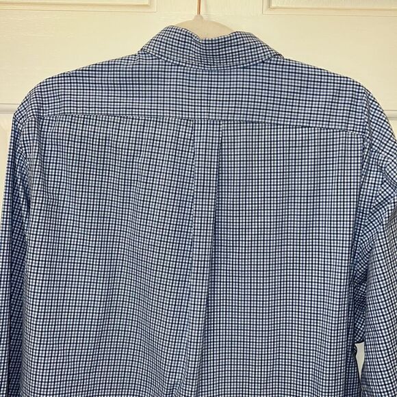 Ralph Lauren Men’s XL blue checked blue pony button down long sleeve shirt - Picture 9 of 10